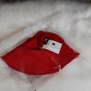 NWT Bucket Hat Size S/M The Hat Depot 100% Cotton Lightweight Red